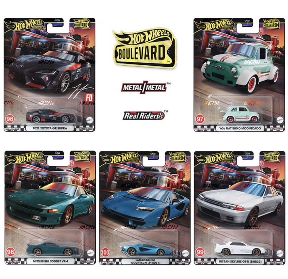 2024 Hot Wheels Premium Boulevard Mix 2 96 100 Supra Skyline Fiat Rhyno s Die Cast Canada