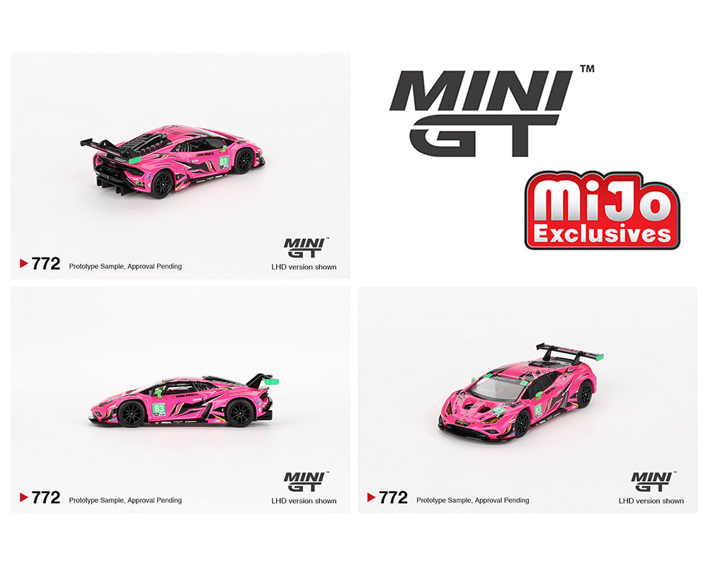 Mini GT 1:64 Lamborghini Huracan GT3 EVO2 #83 Iron Dames IMSA 2023 Daytona 24 Hrs