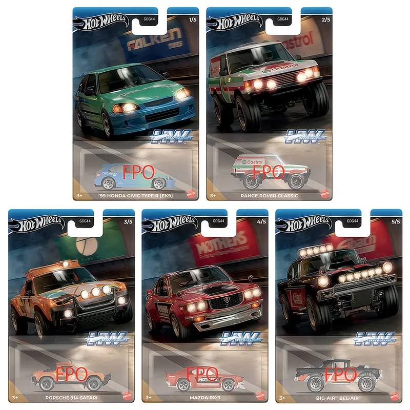 HW Themed Automotive Asst 2024 Mix 5 - Set of 5 - Honda Civic , Mazda, Porsche