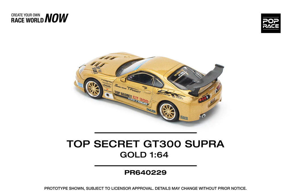 Pop Race - PR640229 TOP SECRET GT300 SUPRA - GOLD