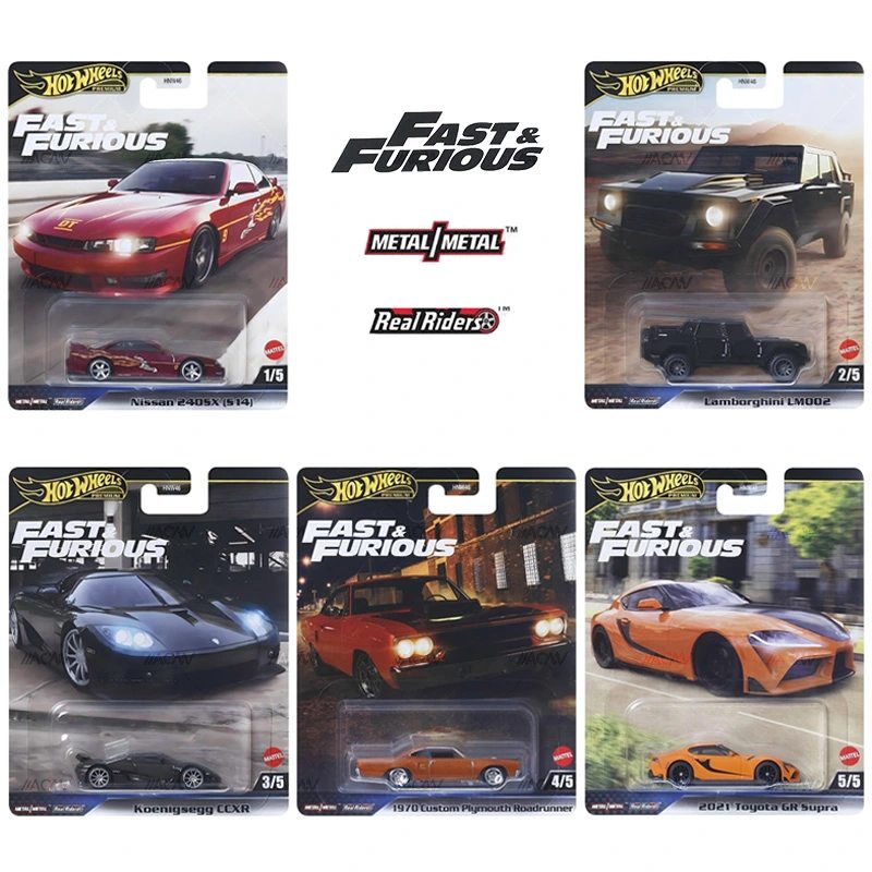 Hot Wheels 1:64 Fast & Furious Premium 2025 Mix L - Supra Nissan Lamborghini