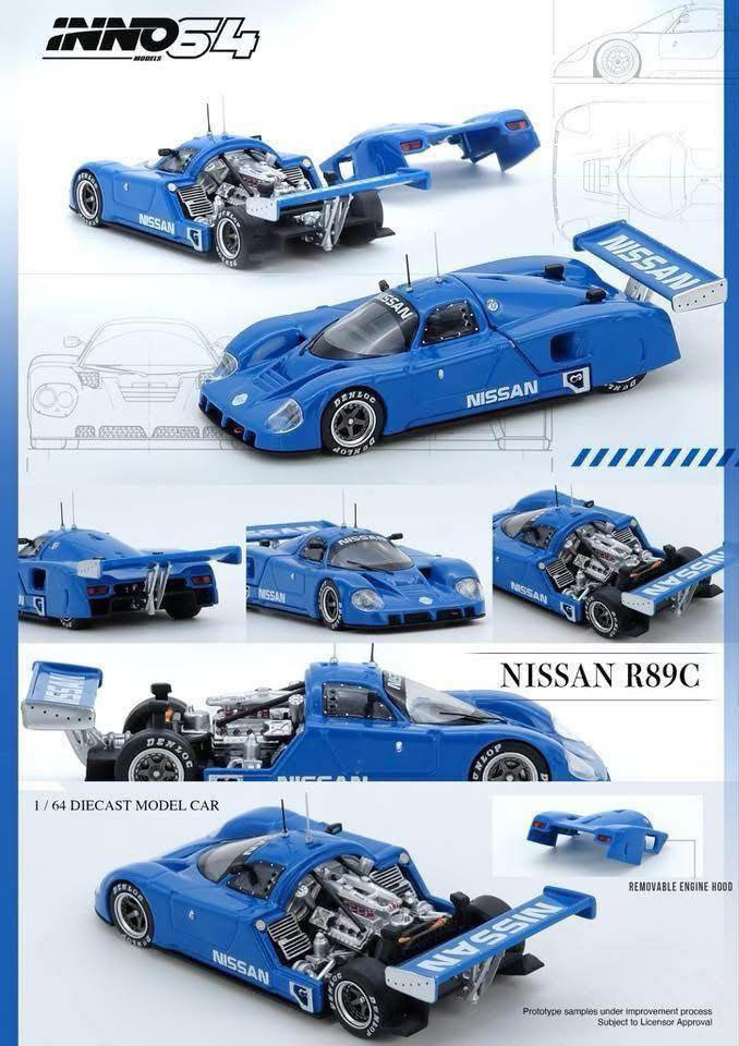 INNO64 1/64 NISSAN R89C Blue IN64-R89C-BL