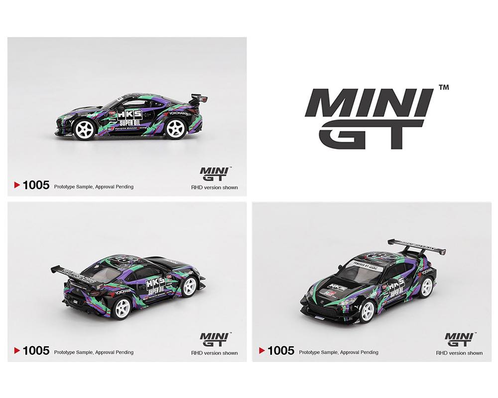 Mini GT 1:64 Toyota GR86 HKS TYPE R 2022 Tokyo Auto Salon – Black