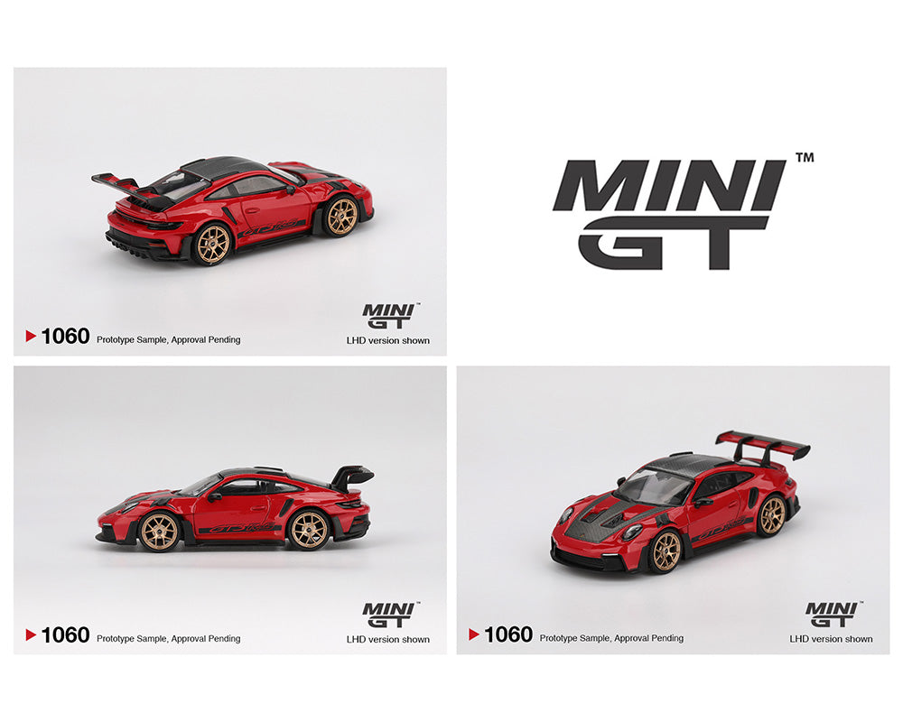 (PRE ORDER) - Mini GT 1:64 Porsche 911 (992) GT3 RS Weissach Package – Guards Red
