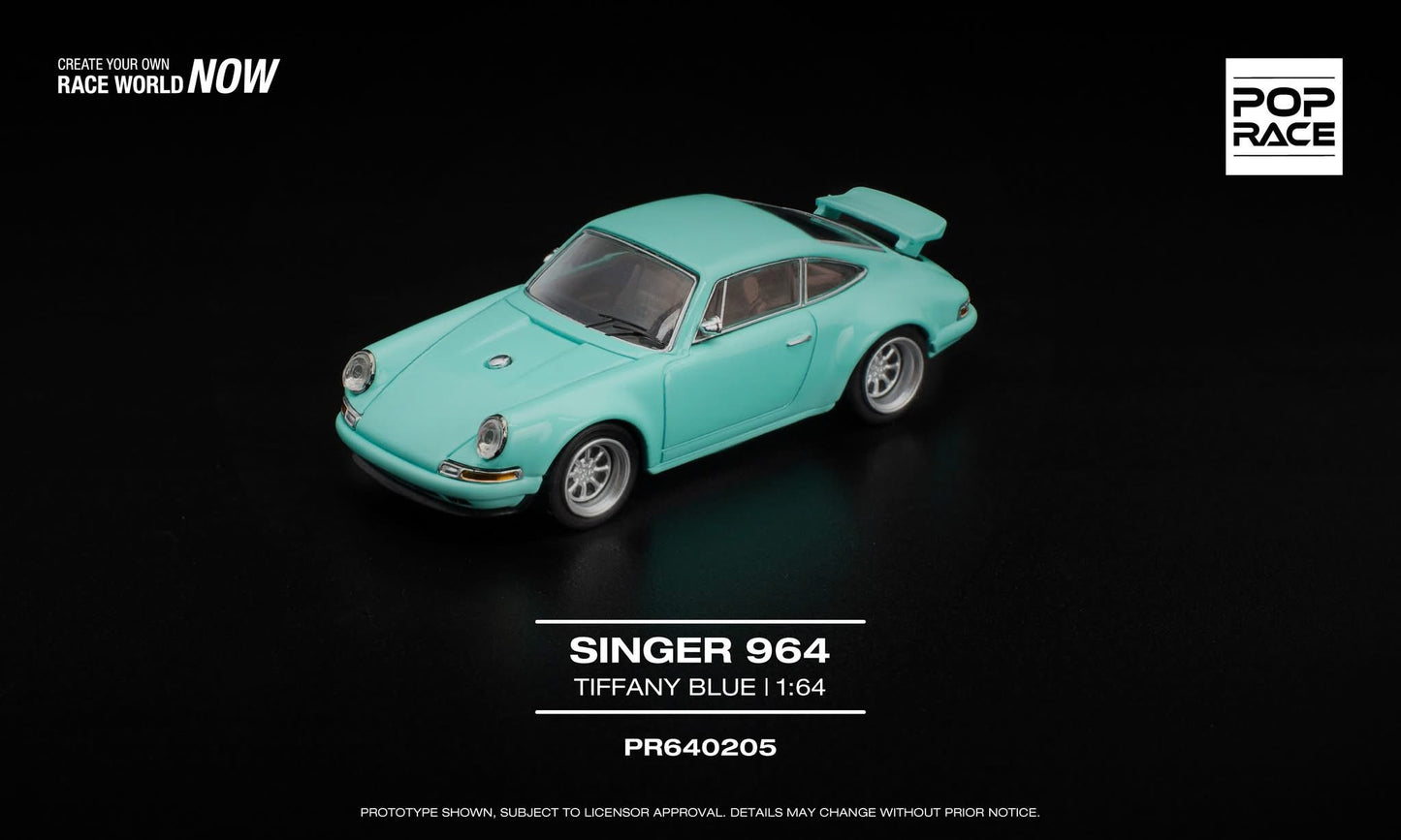 (Pre order) PR640205 POPRACE 1/64 SINGER 964 TIFFANY BLUE
