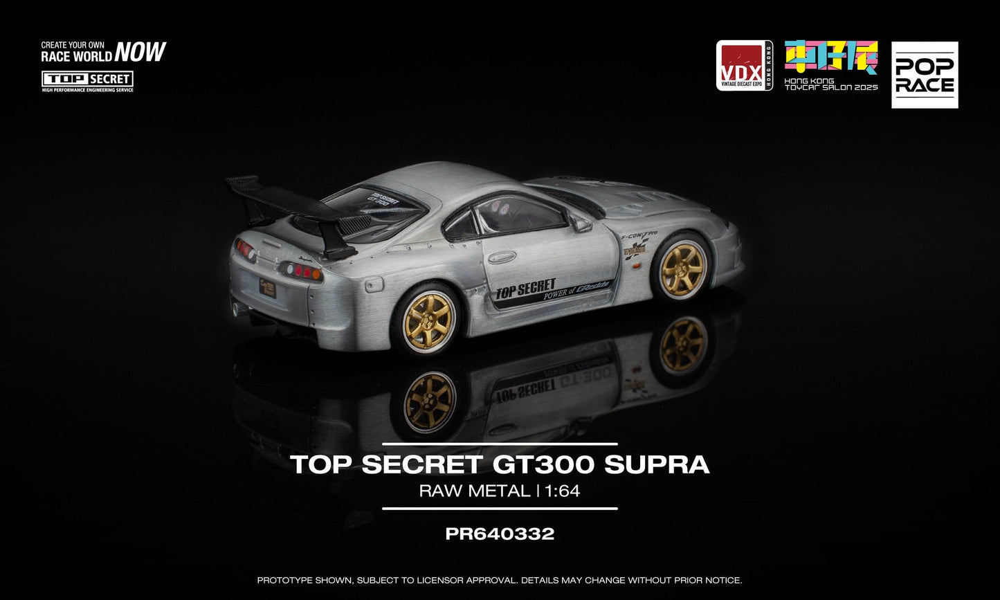 (Pre order) POPRACE 1/64 TOP SECRET GT300 SUPRA Raw Material HKTS x VDX 2025 Exclusive Event Model