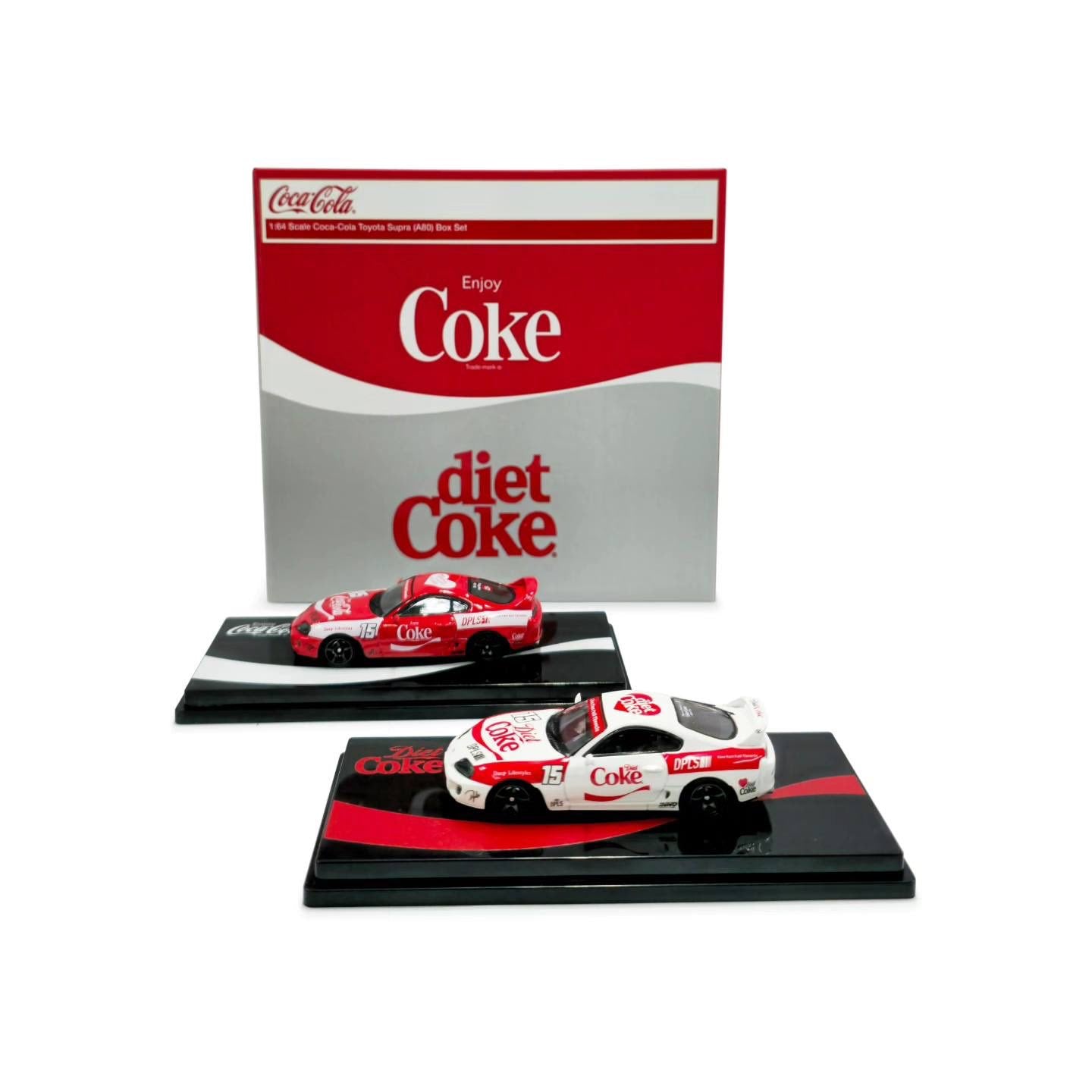 (PRE ORDER) DPLS x INNO 1/64 Coca Cola Toyota Supra (A80) Box Set