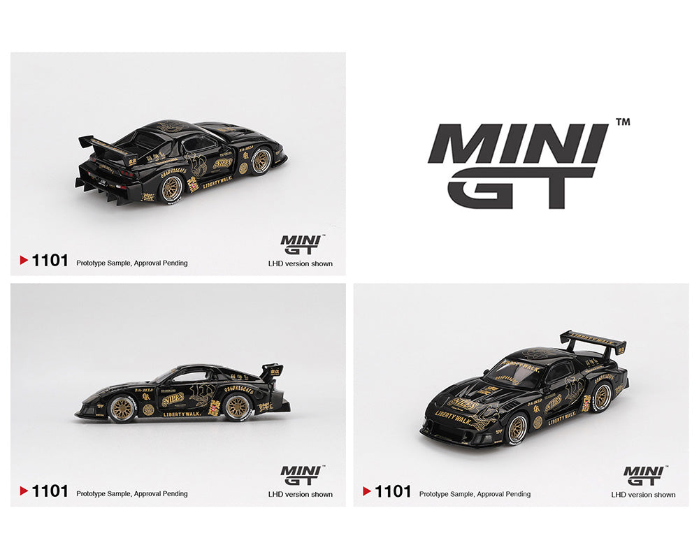 (Preorder) Mini GT 1:64 MAZDA RX-7 LB-Super Silhouette FD-NILES – Black.