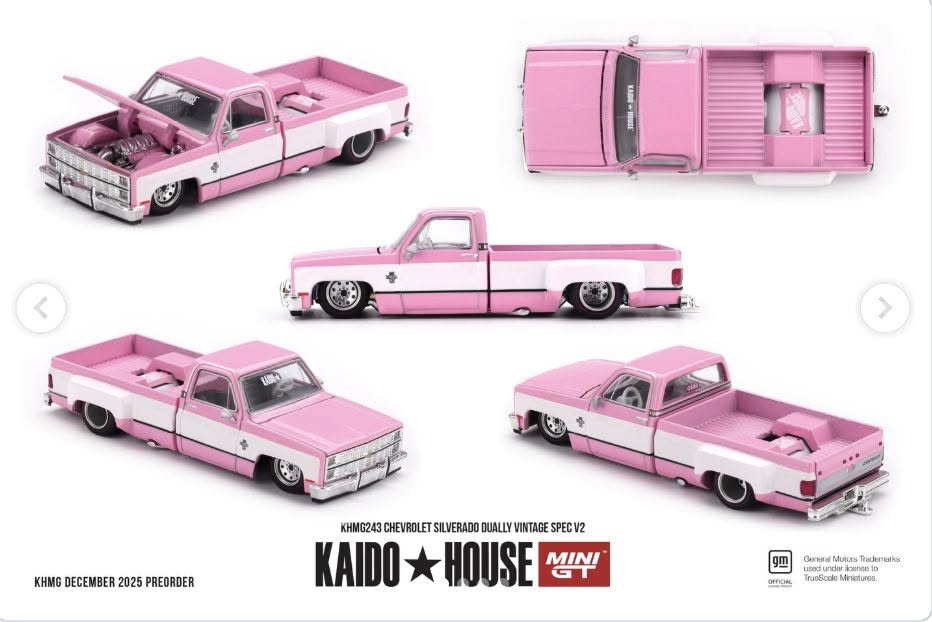 Kaido House x Mini GT - CHEVROLET SILVERADO DUALLY VINTAGE SPEC V2- KHMG243