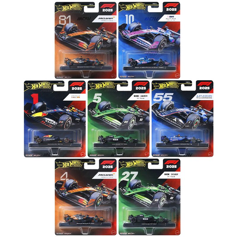 (PRE ORDER) Hot Wheels 1:64 F1 2025 Racing Premium K Assortment (HRV11-956K)