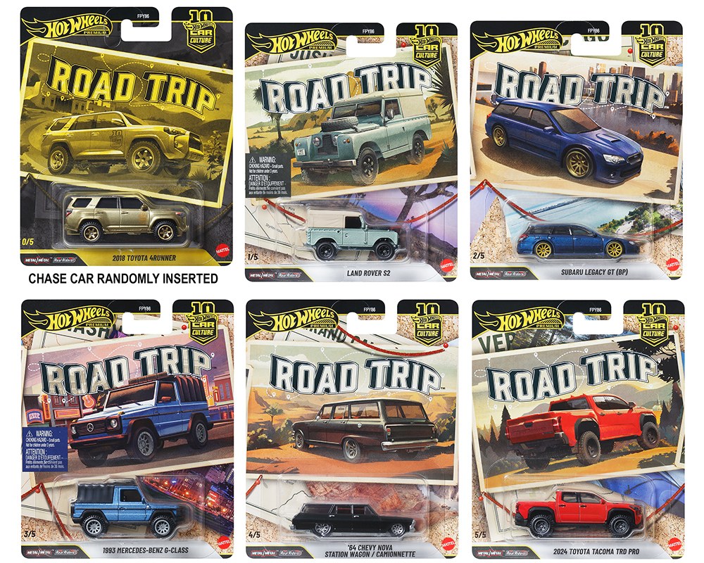 (PRE ORDER) Hot Wheels 1:64 Car Culture 10th Anniversary 2026 V SEALED Case -Road Trip Assortment (Set of 10)