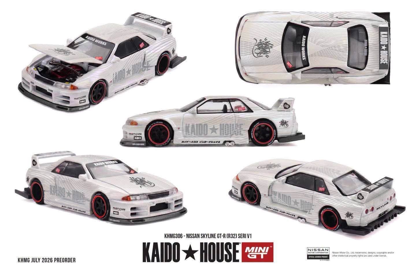 (Preorder) Kaido House x Mini GT 1:64 - NISSAN SKYLINE GT-R R32 SERI V1 - KHMG306