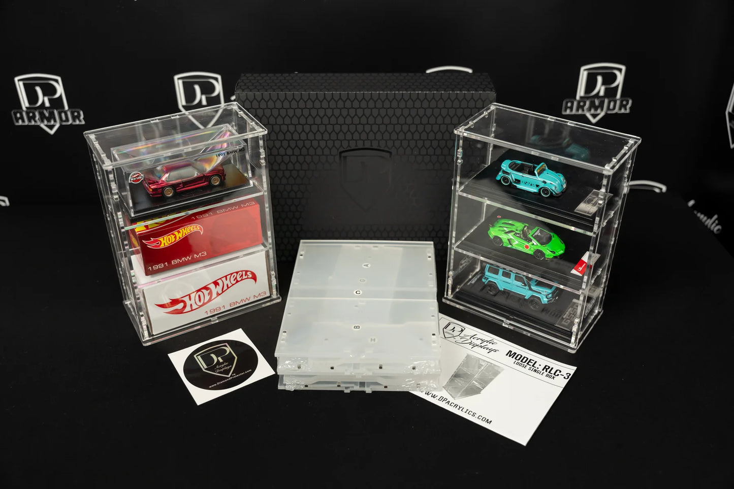 Hot Wheels Boxed RLC 3-Tier Acrylic Display 2 Pack (RLC-3) - Diamond Protector