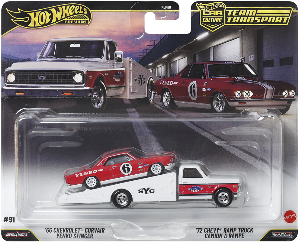 (Preorder) Hot Wheels CC TEAM TRANSPORT RELEASE K SEALED CASE 0F 4 -FLF56-957K