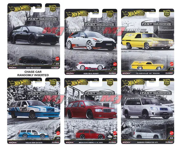 Hot Wheels Car Culture 2025 Mix 4 Fast Wagons Vehicle SEALED CASE OF 10