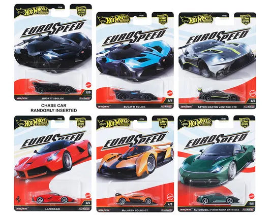 Hot Wheels Premium 2025 Car Culture L Case - Euro Speed - 10 Cars Set (DAMAGED CASE()