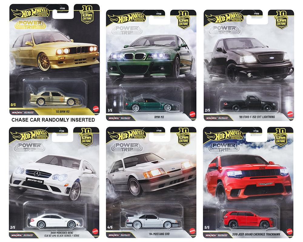 (Preorder) Hot Wheels 1:64 Car Culture 10th Anniversary 2026 R Case – Power Trip Sealed case of 10