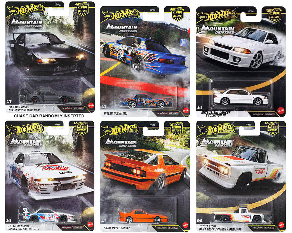 (Preorder) Hot Wheels 1:64 Car Culture 2027 A Case – FPY86-962A - Mountain Drifters