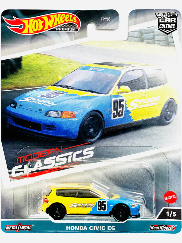 Hot Wheels 2023 Car Culture Modern Classics Case E Honda Civic EG Spoon