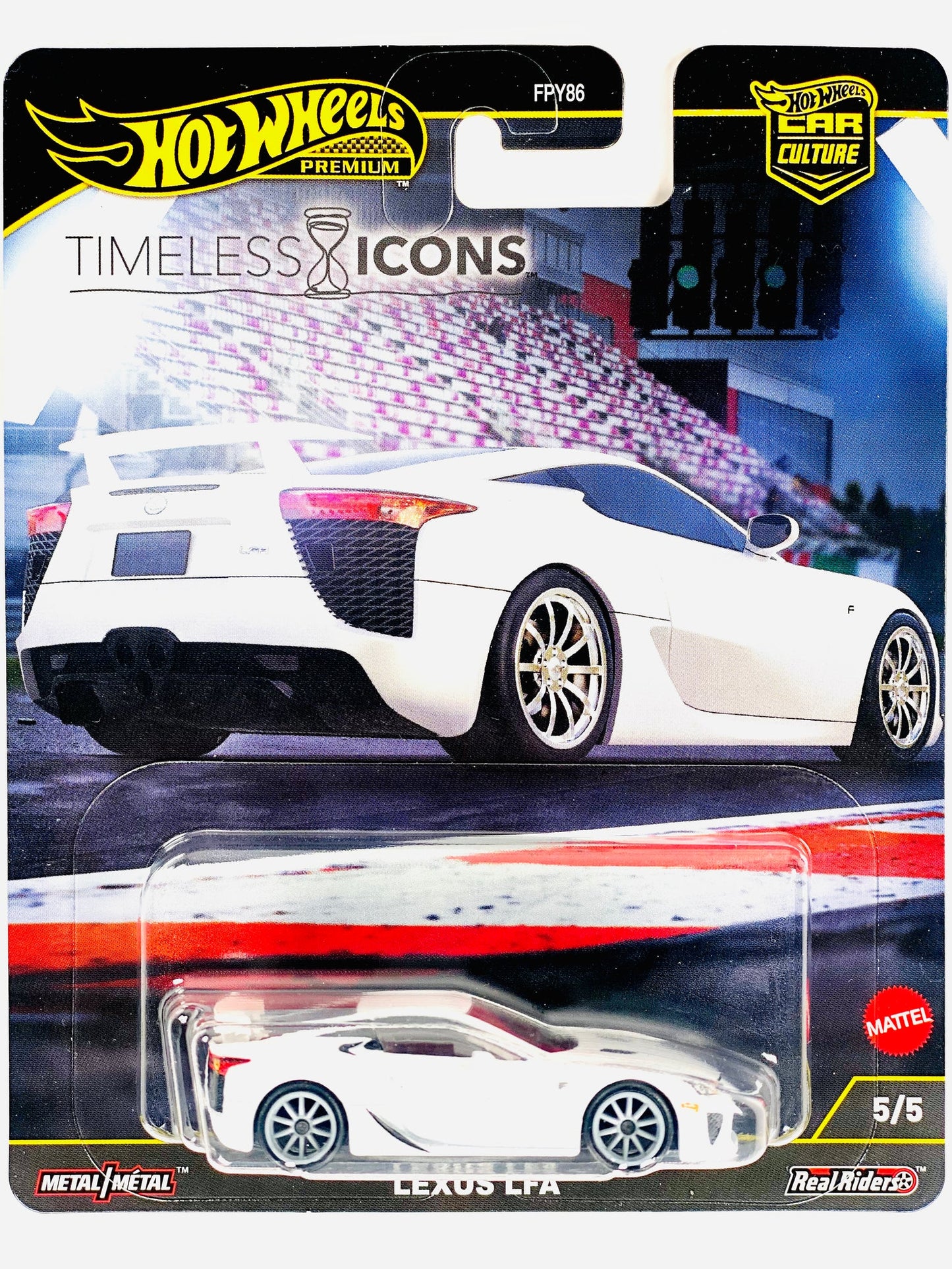 Hot Wheels 2025 Car Culture Timeless Icons Lexus LFA (DAMAGED CARD)