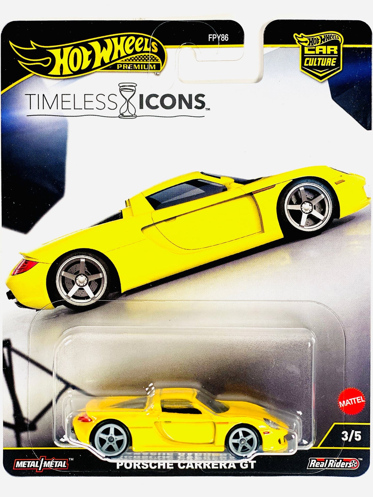 Hot Wheels 2025 Car Culture Timeless Icons Porsche Carrera GT (Damaged Card)