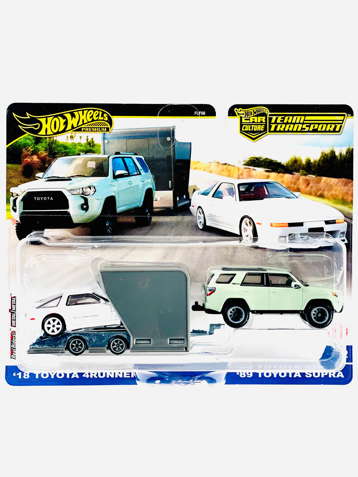 Hot Wheels 2024 Team Transport Case D '18 Toyota 4Runner & '89 Toyota Supra #72