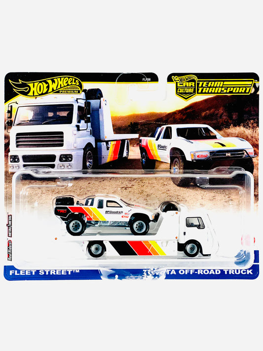 Hot Wheels 2024 Team Transport Case D Fleet Street & Toyota Off-Road Truck #71 - DAMAGED CARD