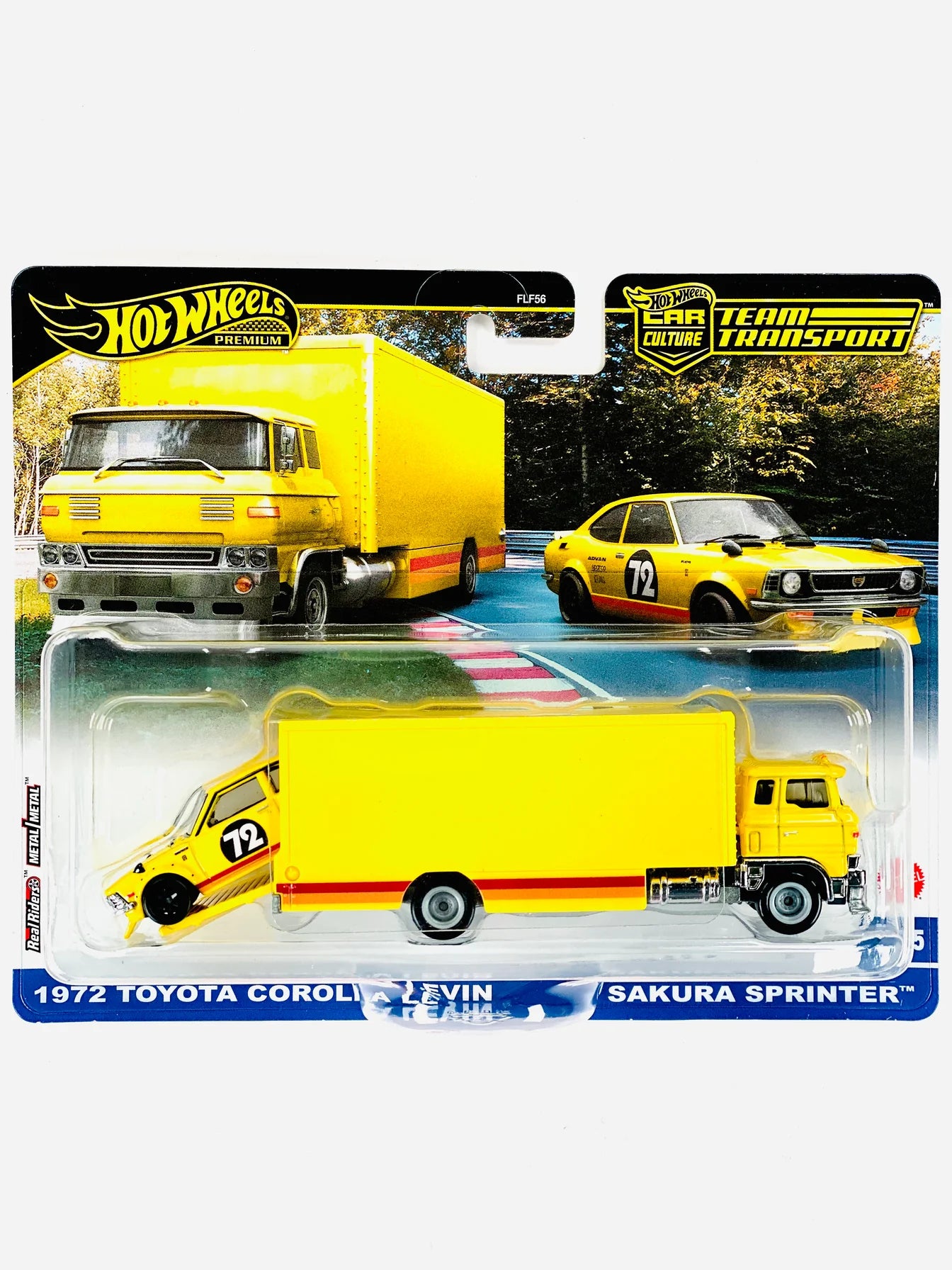 Hot Wheels 2025 Team Transport Case E 1972 Toyota Corolla Levin & Sakura Sprinter #75