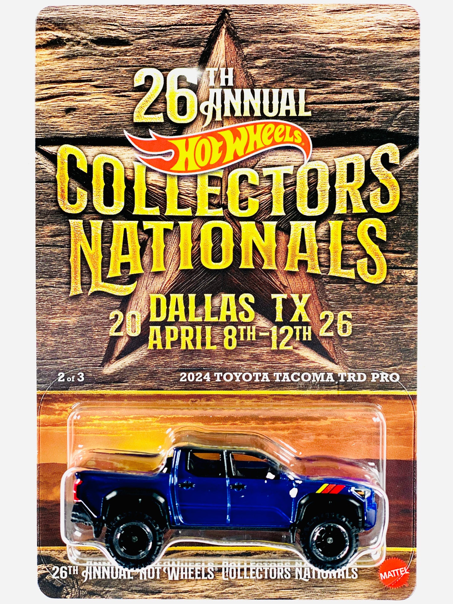 Hot Wheels Convention 2026 Dallas, TX 26th Annual Collectors Nationals 2024 TOYOTA TACOMA TRD PRO