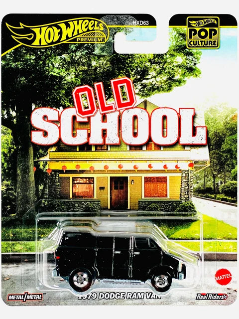 Hot Wheels 2025 Pop Culture Case J Old School 1979 Dodge Ram Van
