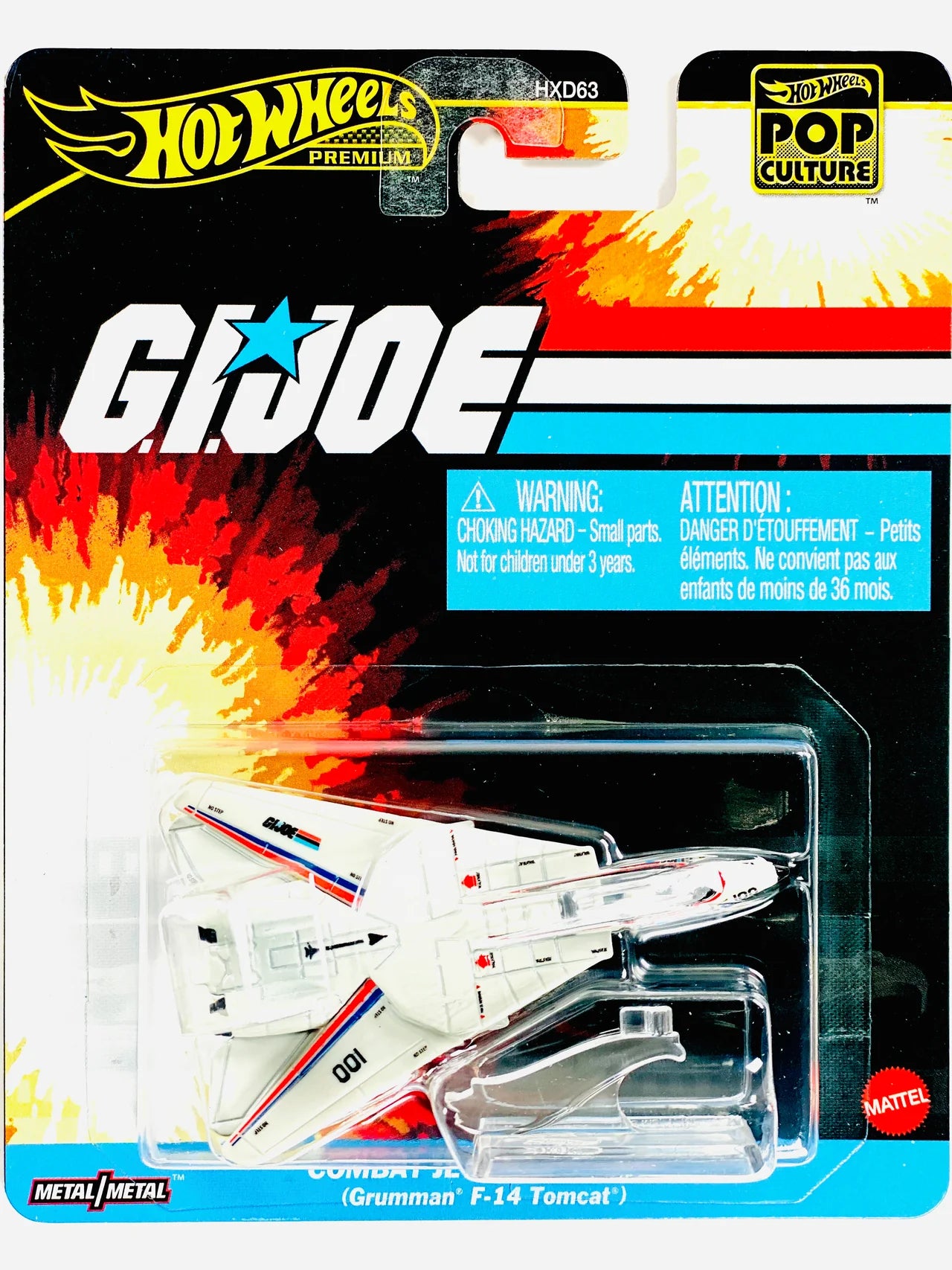 Hot Wheels 2025 Pop Culture Case K G.I.Joe Combat Jet Skystriker (Grumman F-14 Tomcat)