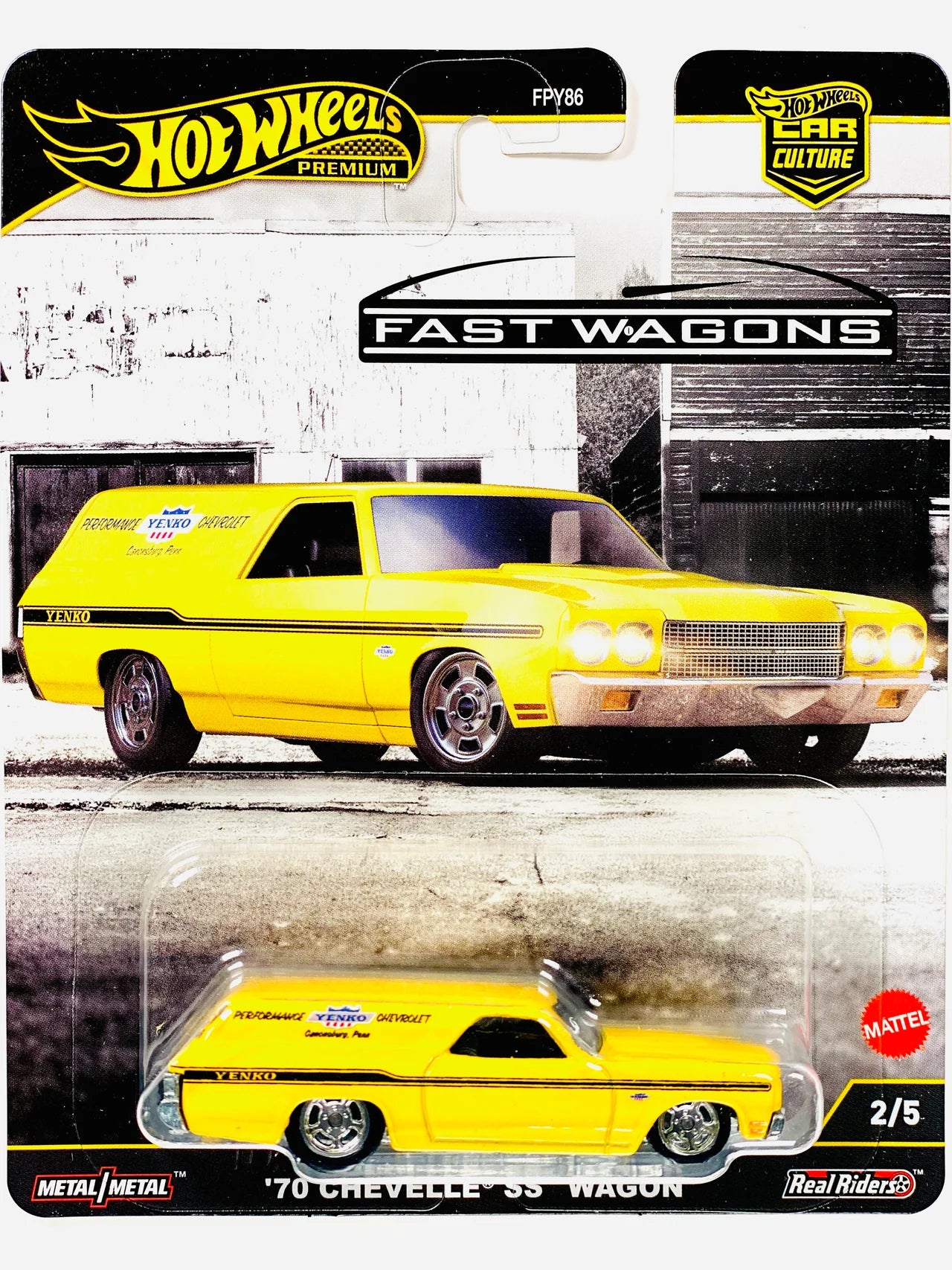 Hot Wheels 2025 Car Culture Fast Wagons '70 Chevelle SS Wagon - Damaged Card