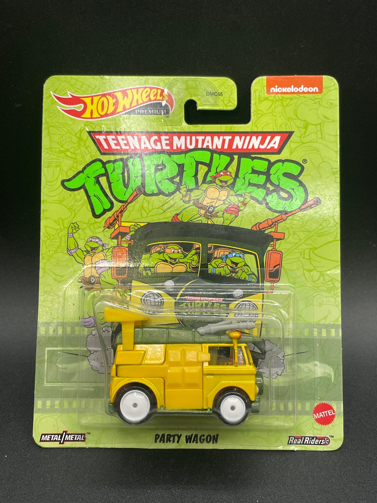 Hot Wheels 2022 PARTY WAGON TEENAGE MUTANT NINJA TURTLES - RETRO ENTERTAINMENT REAL RIDERS