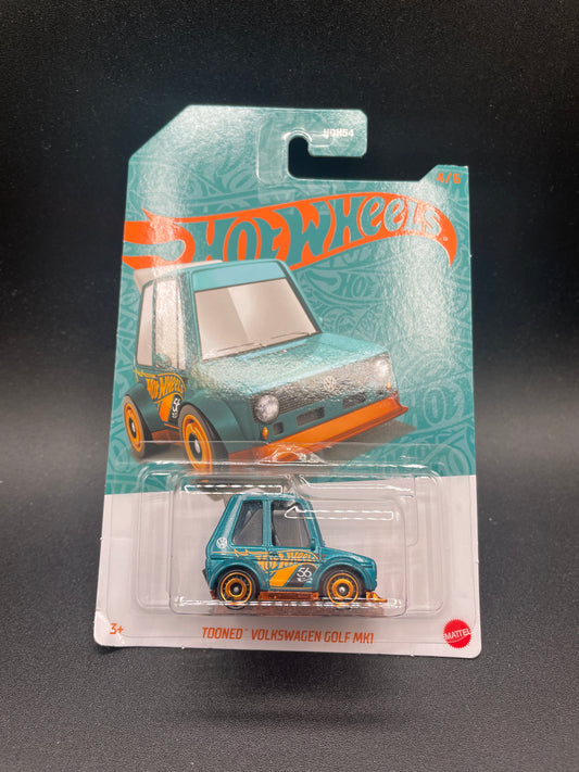 Hot Wheels Tooned VW VOLKSWAGEN Golf MK1- 56th Anniversary