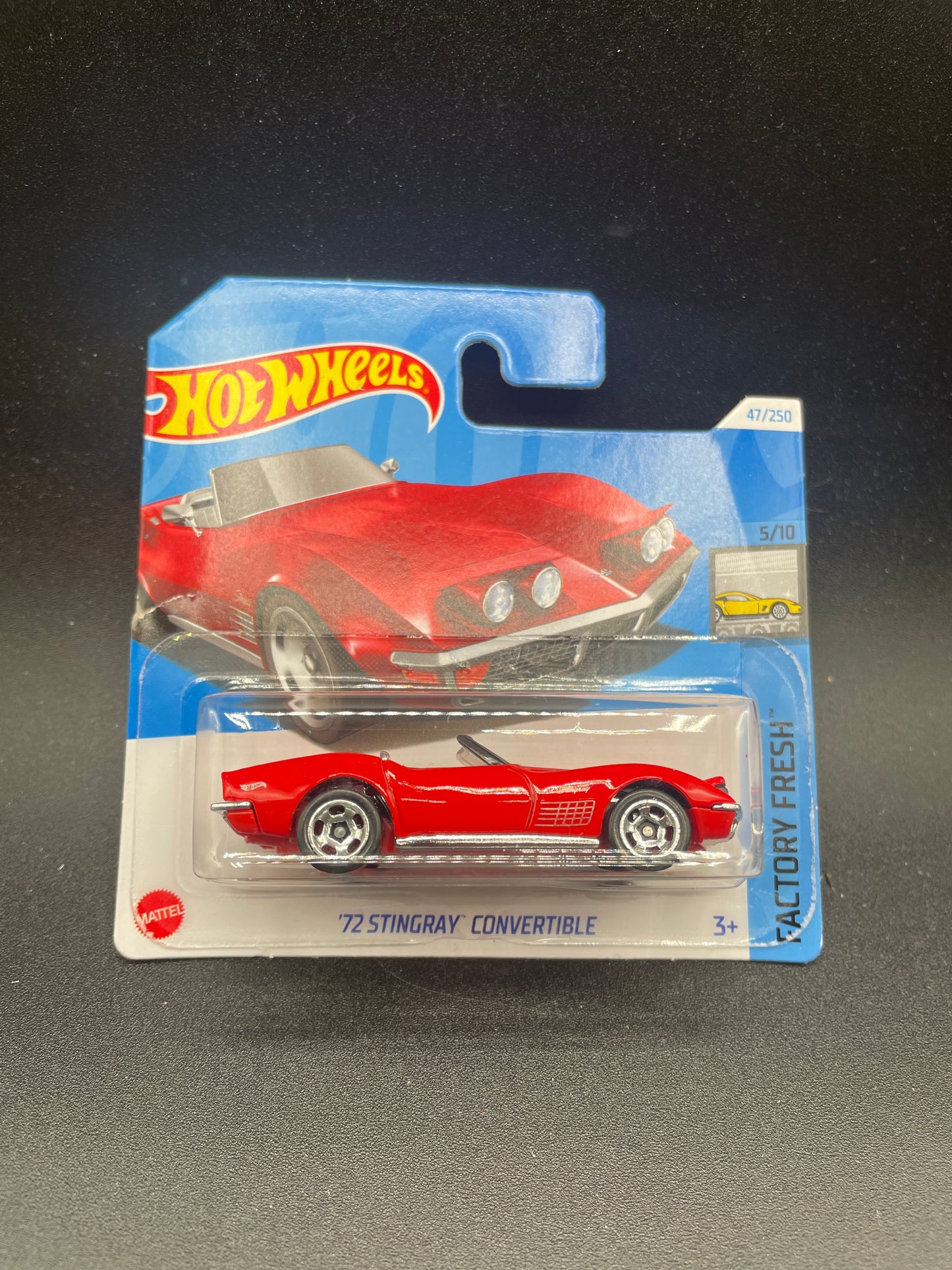 2024 Hot Wheels Short Card - 72 Stingray Convertible - 47/250