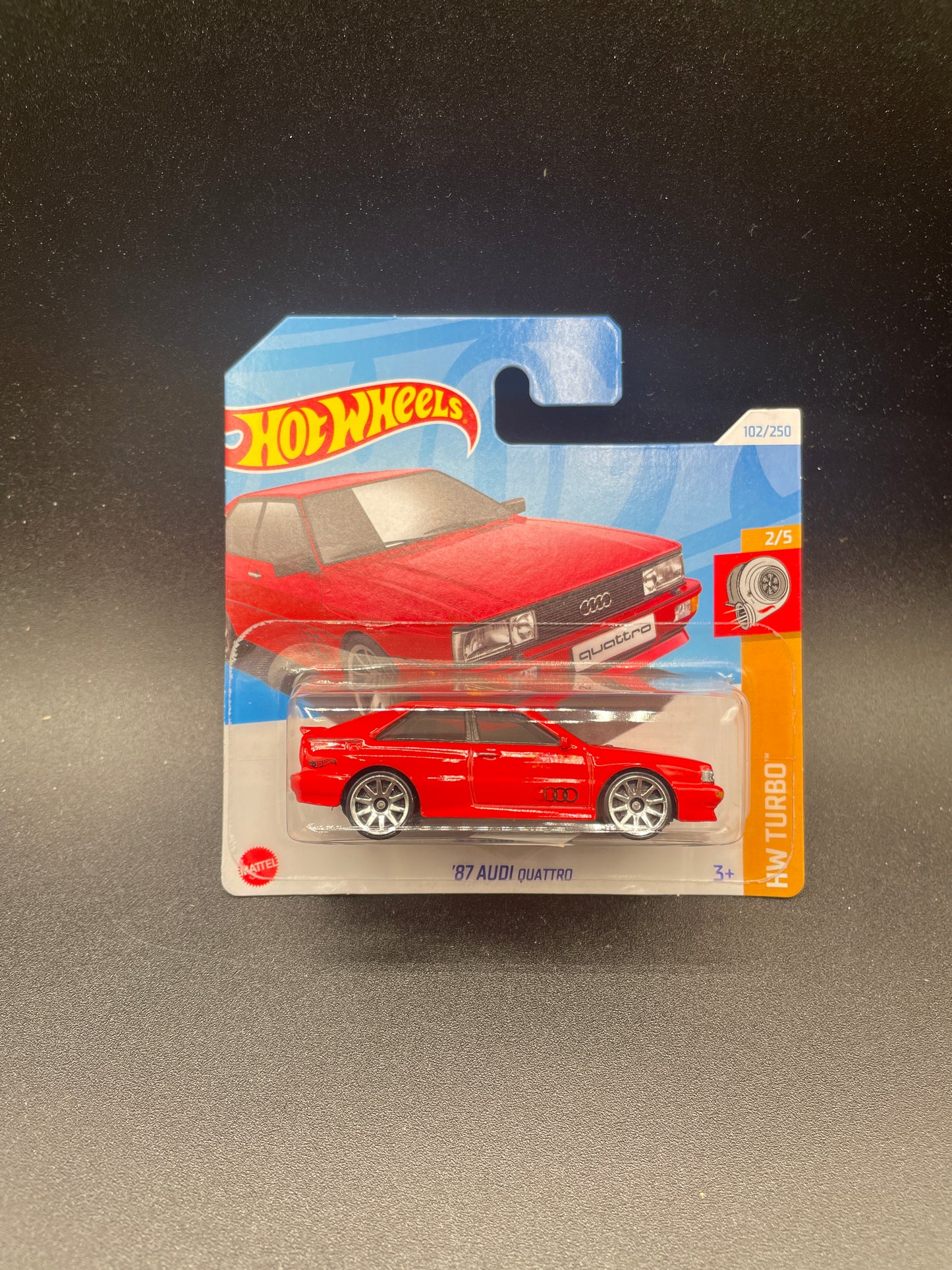 2024 Hot Wheels Short Card - 87 Audi Quattro- 102/250