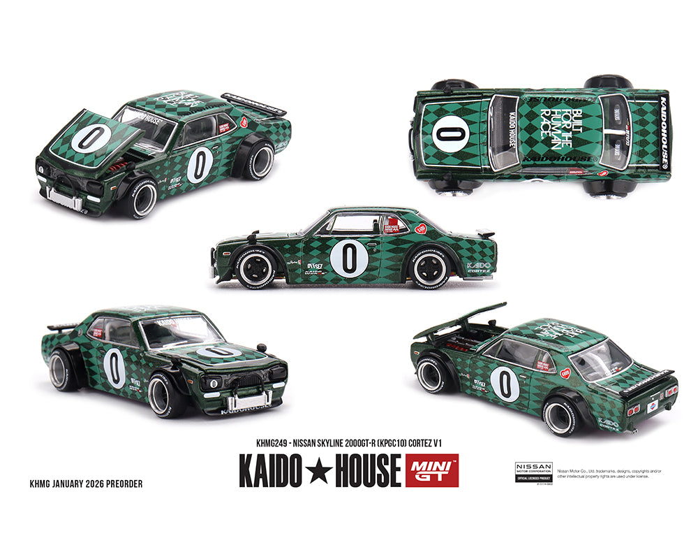(Preorder) Kaido House x Mini GT 1:64 Nissan Skyline 2000GT-R (KPGC10) Cortez V1 - KHMG249