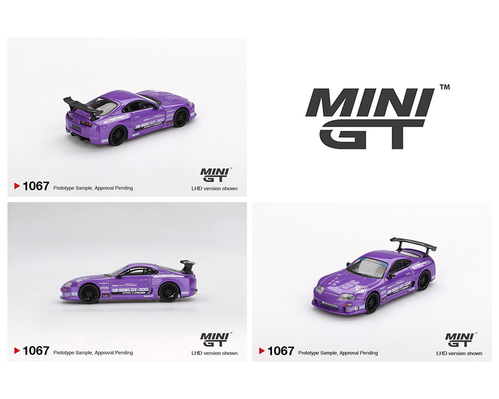 Mini GT 1:64 Toyota Supra (A80) Top Secret GT-300 Top Secret Purple – Mijo Exclusives