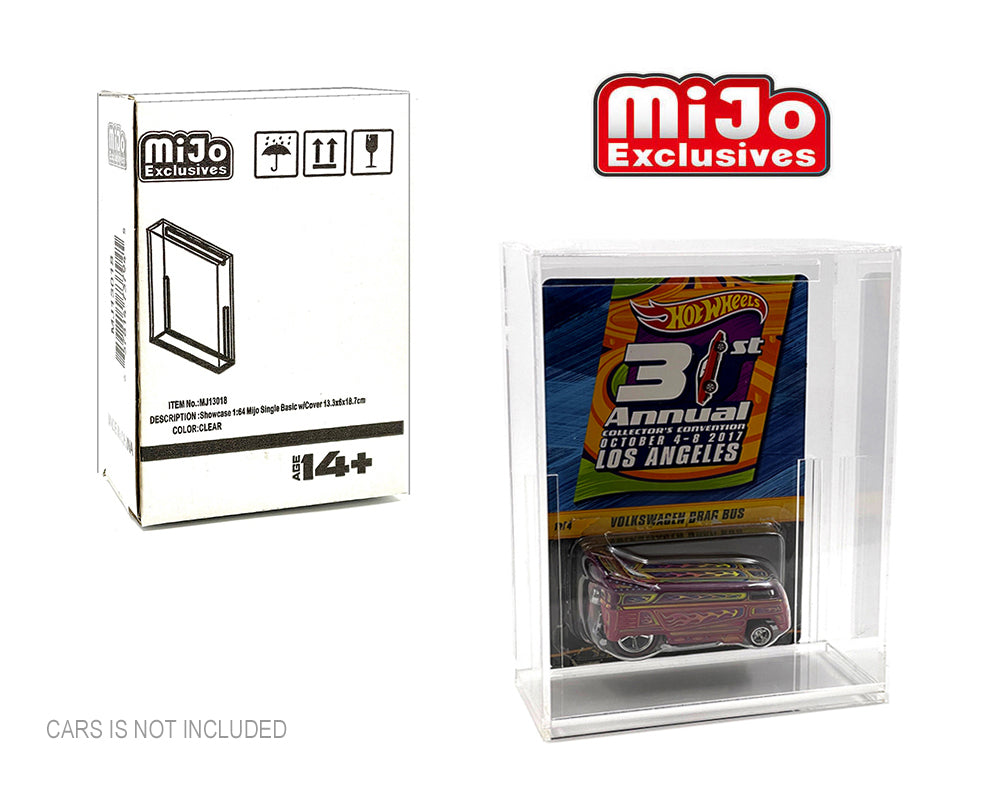 Showcase 1:64 Basic Redline Collector Single Display Case (5.25″x2.5″x7.5″) – Mijo Exclusives - MK13018