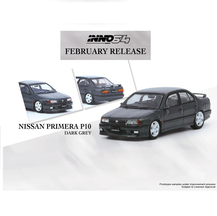 INNO64 1/64 NISSAN PRIMERA P10 Gun Metal Grey IN64-P10-GMG