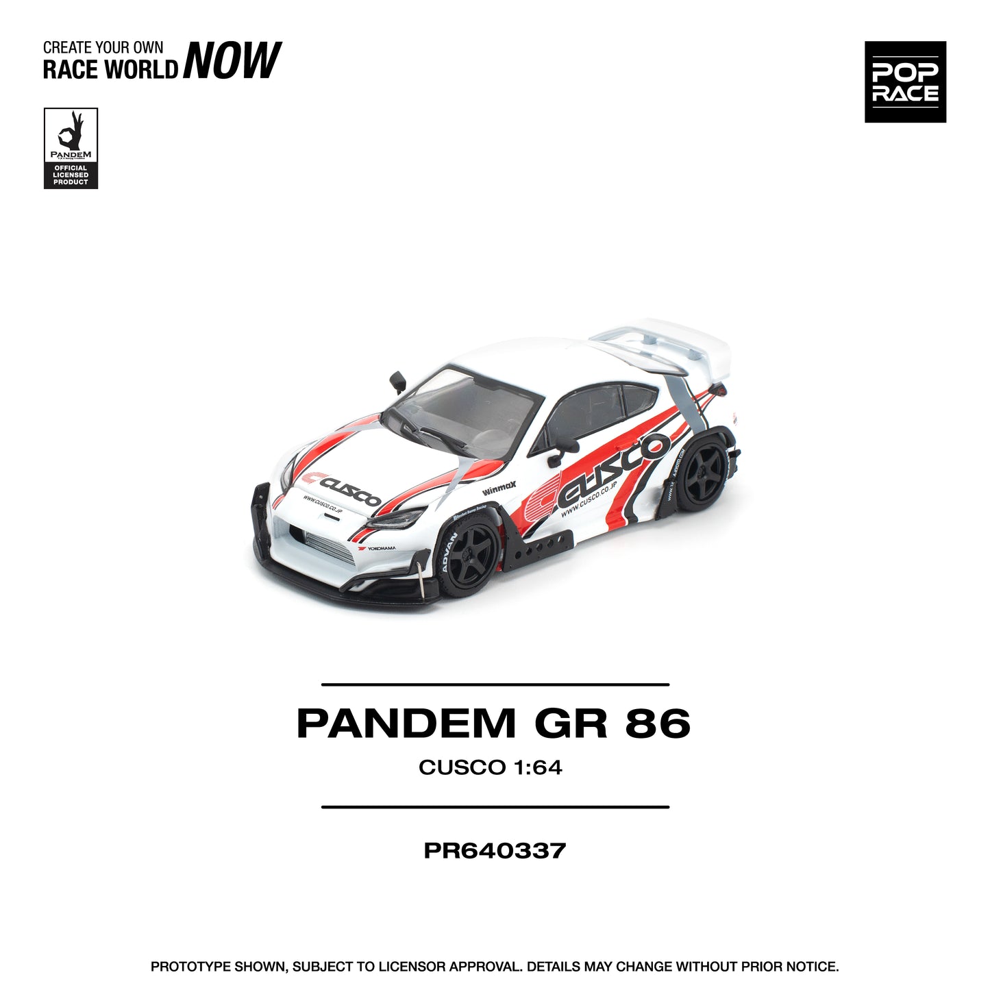 (Pre order) POPRACE 1/64 PANDEM GR86 - CUSCO - PR640337