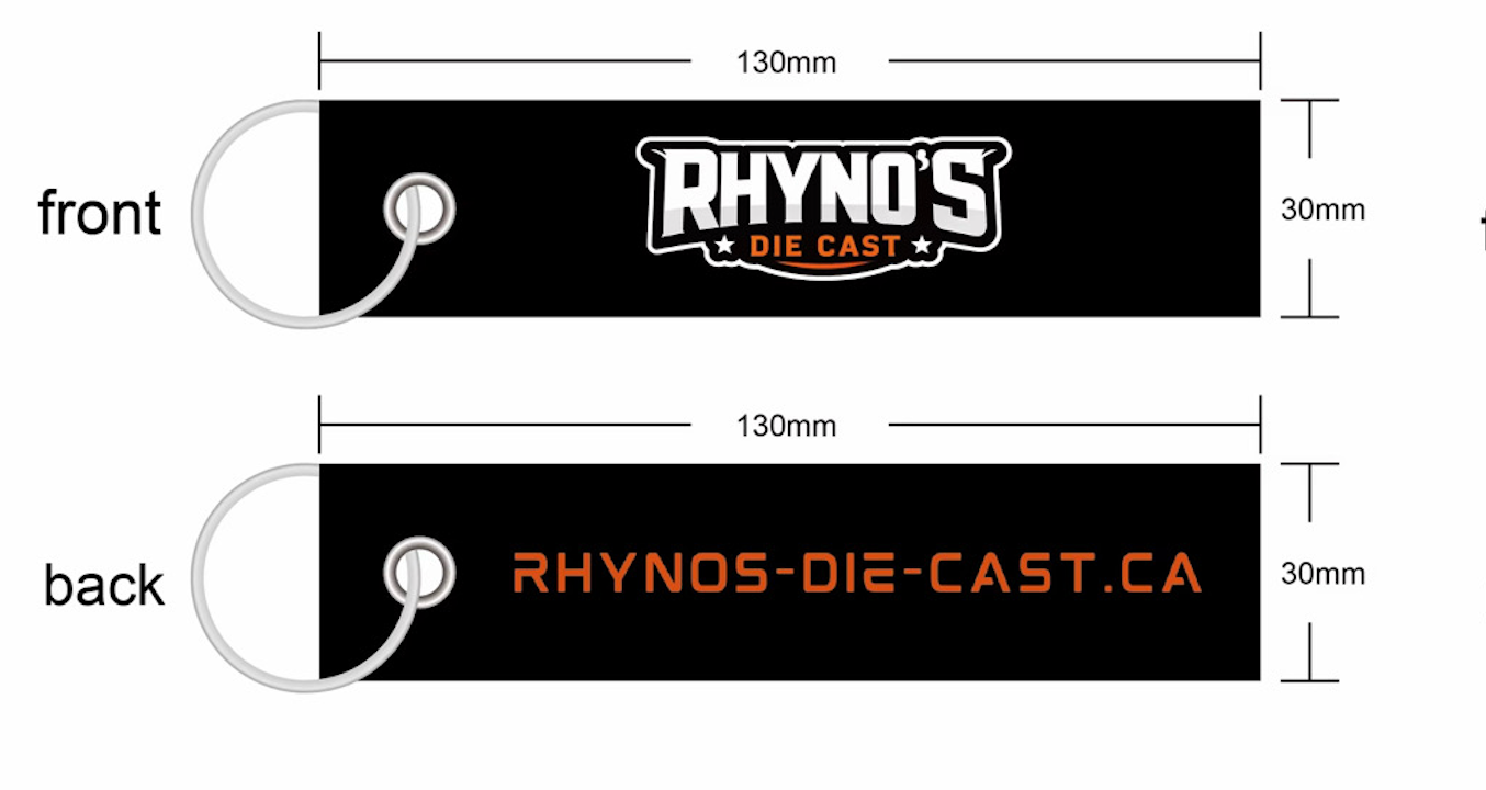 Rhynos Branded Key Ring
