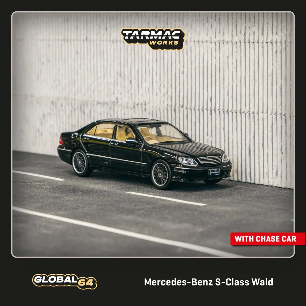TARMAC WORKS GLOBAL64 1/64 Mercedes-Benz S-Class Wald Black T64G-072-BK