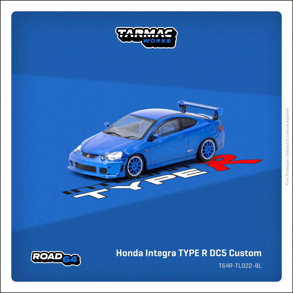 TARMAC WORKS ROAD64 1/64 Honda Integra TYPE R DC5 Custom Blue Metallic T64R-TL022-BL