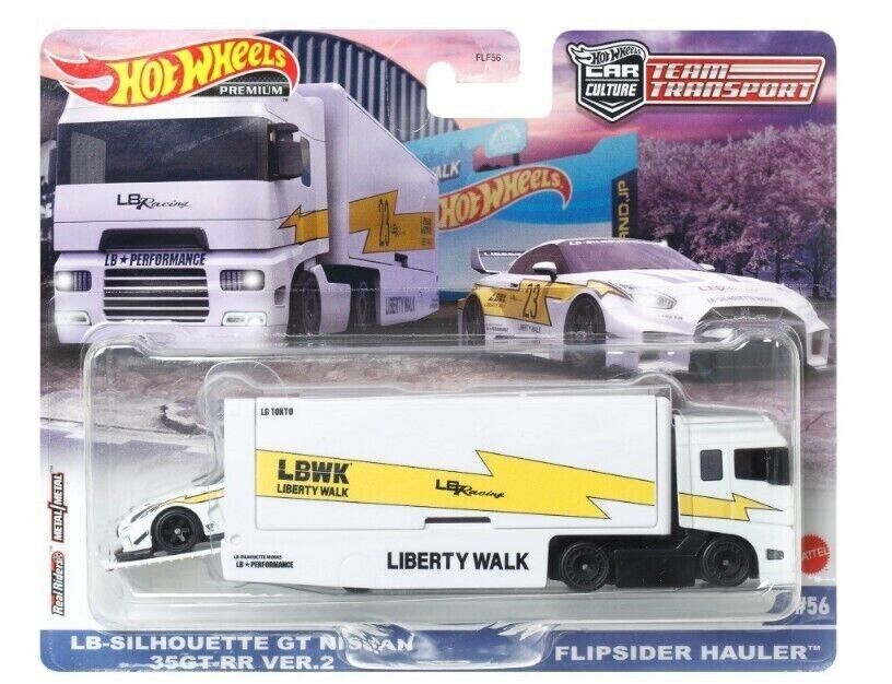 2023 HOT WHEELS TEAM TRANSPORT LB SILHOUETTE GT NISSAN SKYLINE 35GT-RR #56