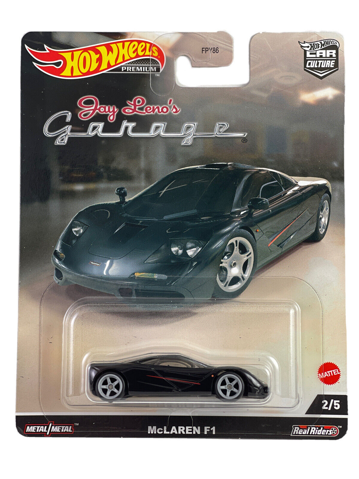 2023 Hot Wheels Premium - JAY LENOS GARAGE - McLAREN F1 - CAR CULTURE