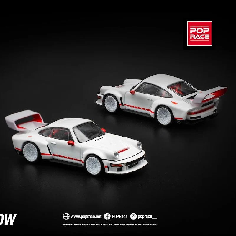 POPRACE 1/64 SINGER DLS TURBO (TRACK) - WHITE PR640226