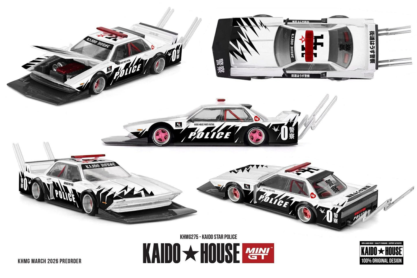 (Preorder) Kaido House x Mini GT 1:64 KAIDO STAR POLICE KHMG275