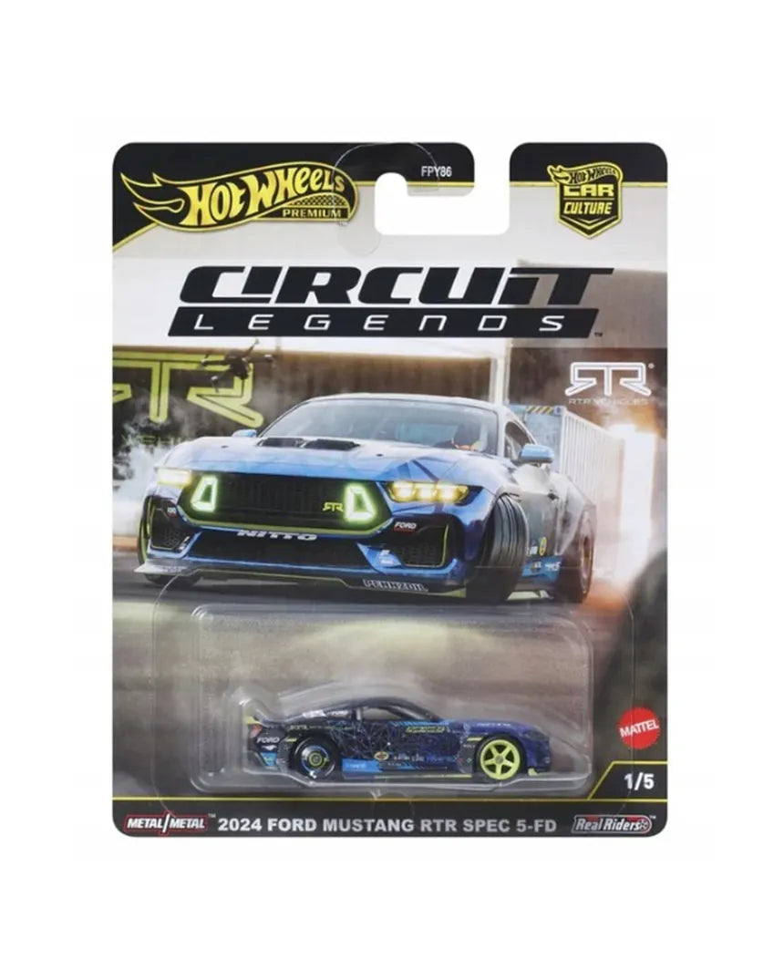 Hot Wheels 2025 Car Culture Circuit Legends 2024 FORD MUSTANG RTR SPEC 5-FD - creased card