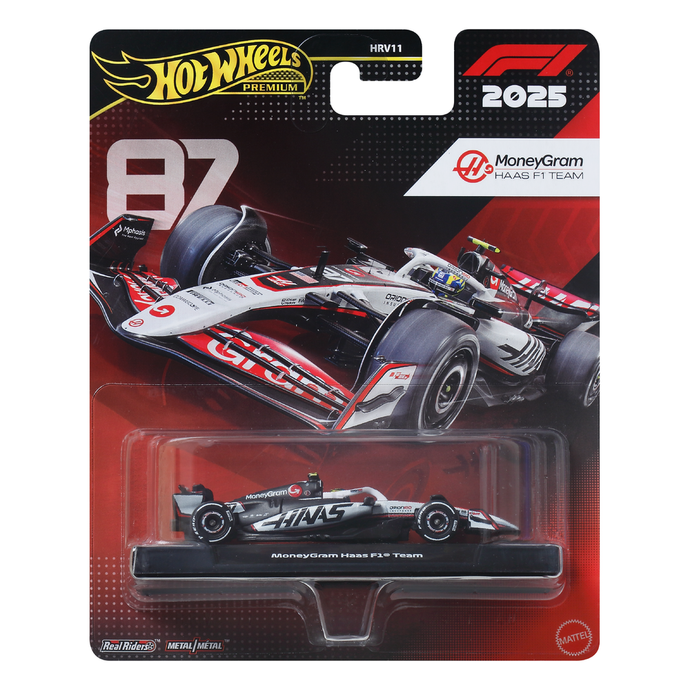 Hot Wheels 2025 F1 Formula 1 Race Team Oliver Bearman MoneyGram HAAS Formula 1 Team #87
